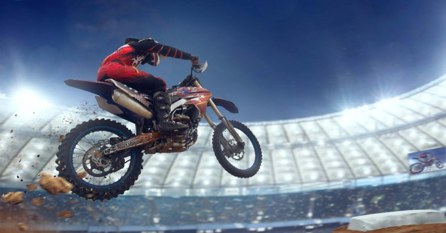 Imagem ilustrando o conteúdo sobre botas impermeáveis mostrando um competidor de motocross usando essa peça.